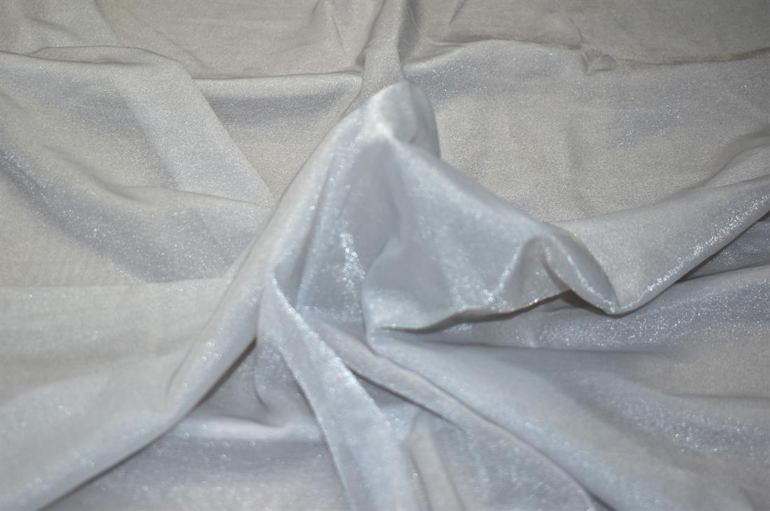 Silver Mesh Jersey Fabric