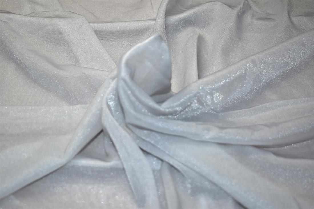 Silver Mesh Jersey Fabric