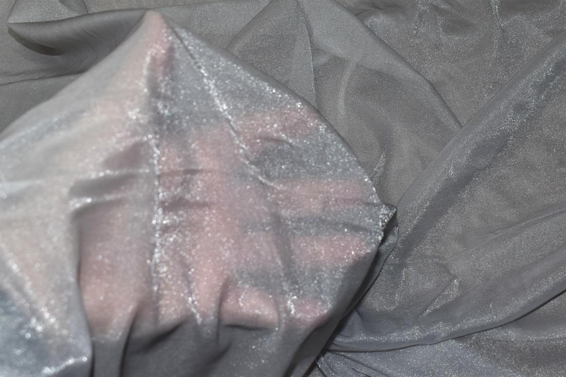 Silver Mesh Jersey Fabric