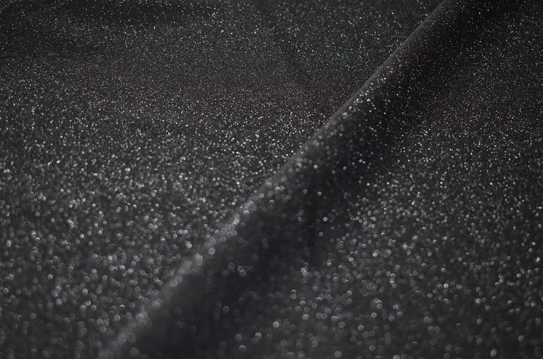 Black Plain Polyester Jersey Fabric