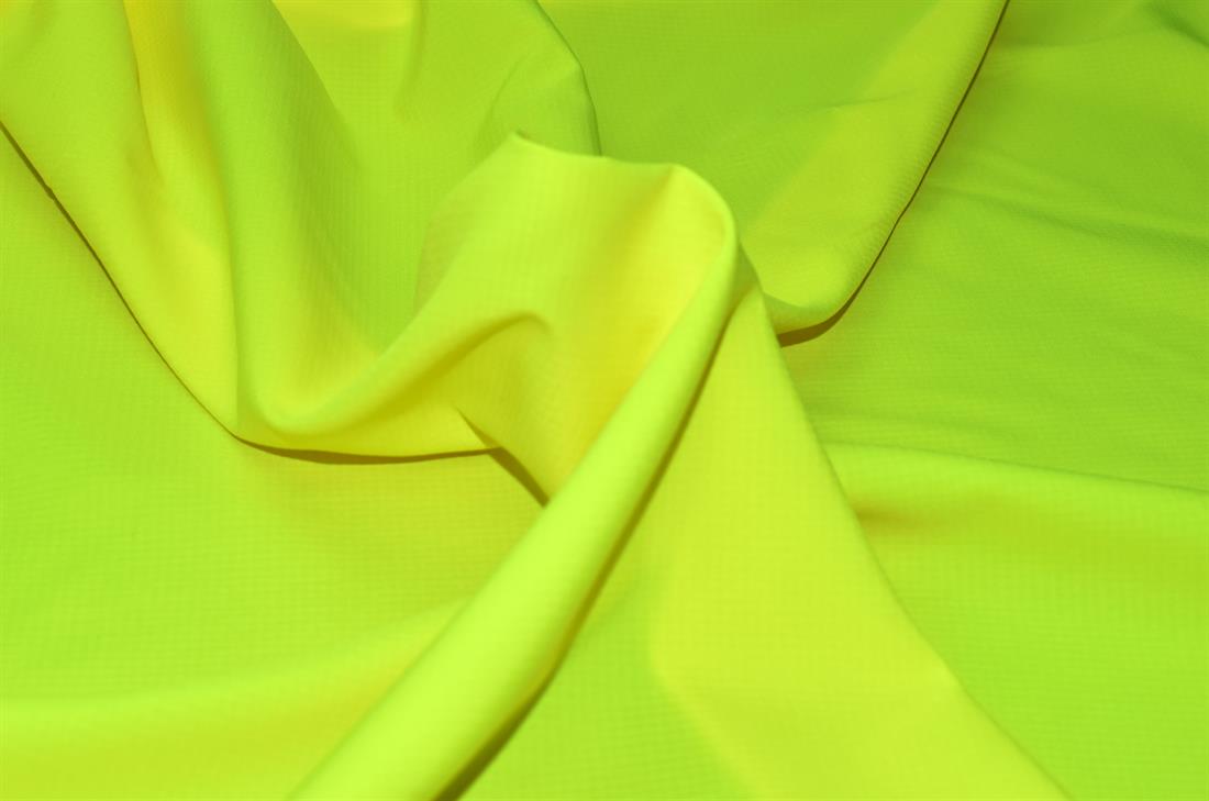 Flo Yellow Plain Polyester Fabric