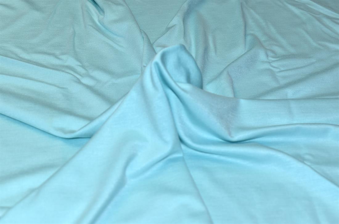 Sky Blue Plain Polyester Jersey Fabric