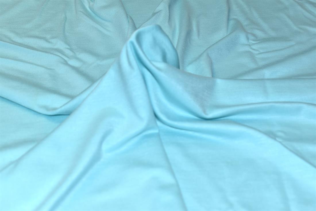 Sky Blue Plain Polyester Jersey Fabric