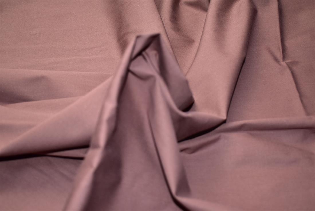 Brown Plain Polyester Cotton Fabric