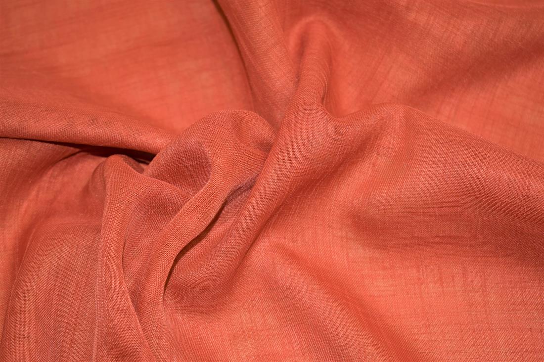 Rust Plain Net Fabric