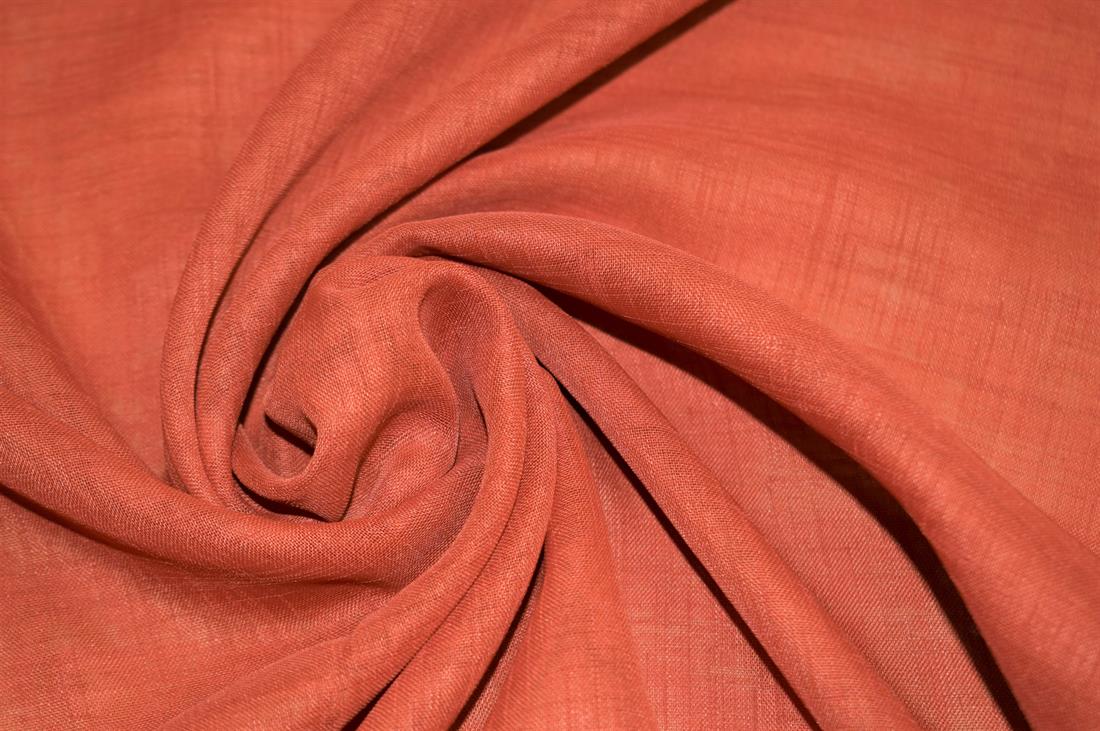 Rust Plain Net Fabric