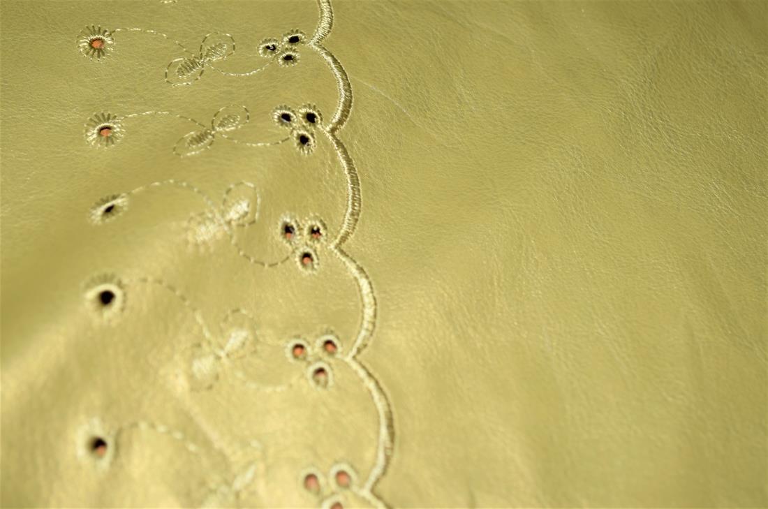Gold Clearance - Leatherette Fabric