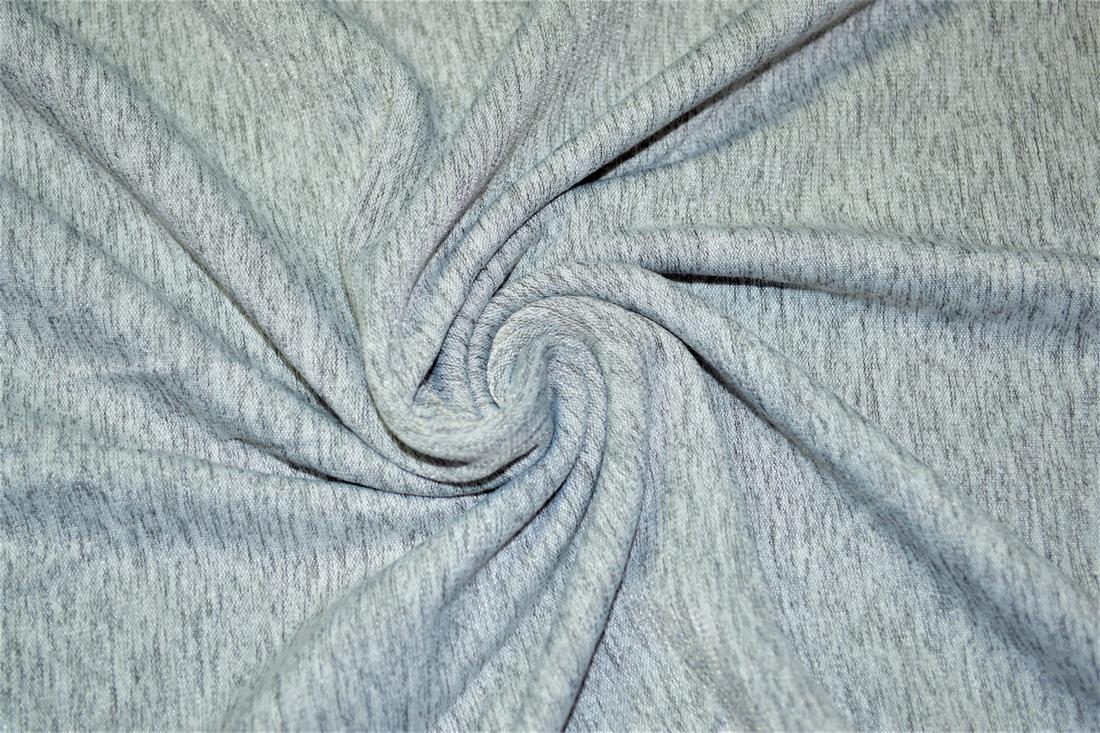 Light Grey Jersey Fabric Printed