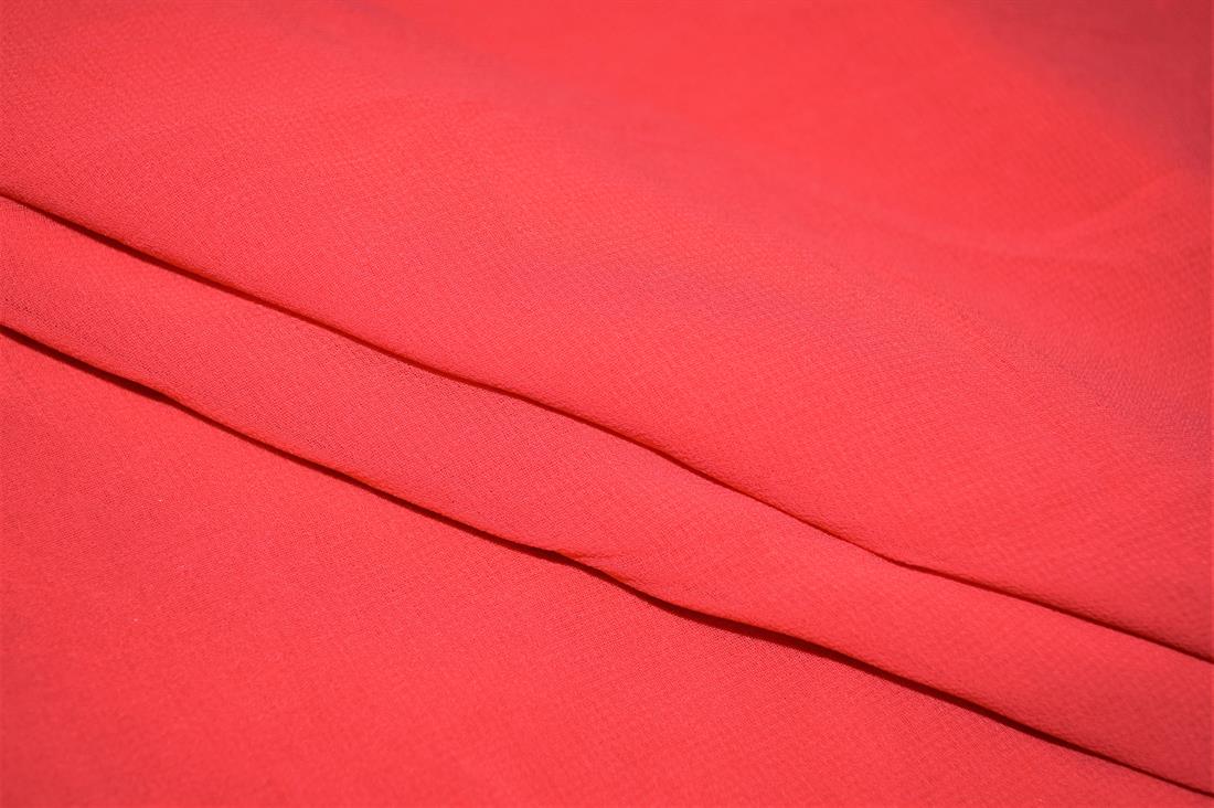 Hot Pink Red Plain Chiffon