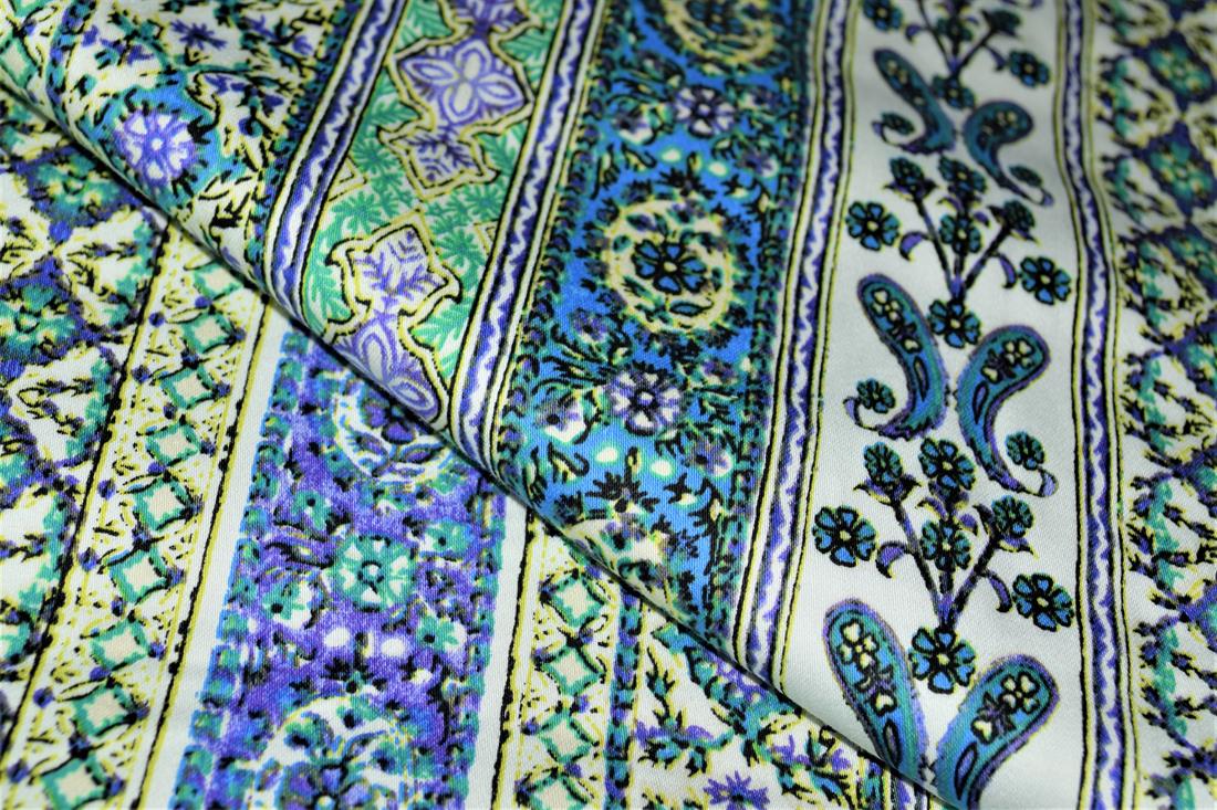 Blue Polyester Fabric Clearance Stock
