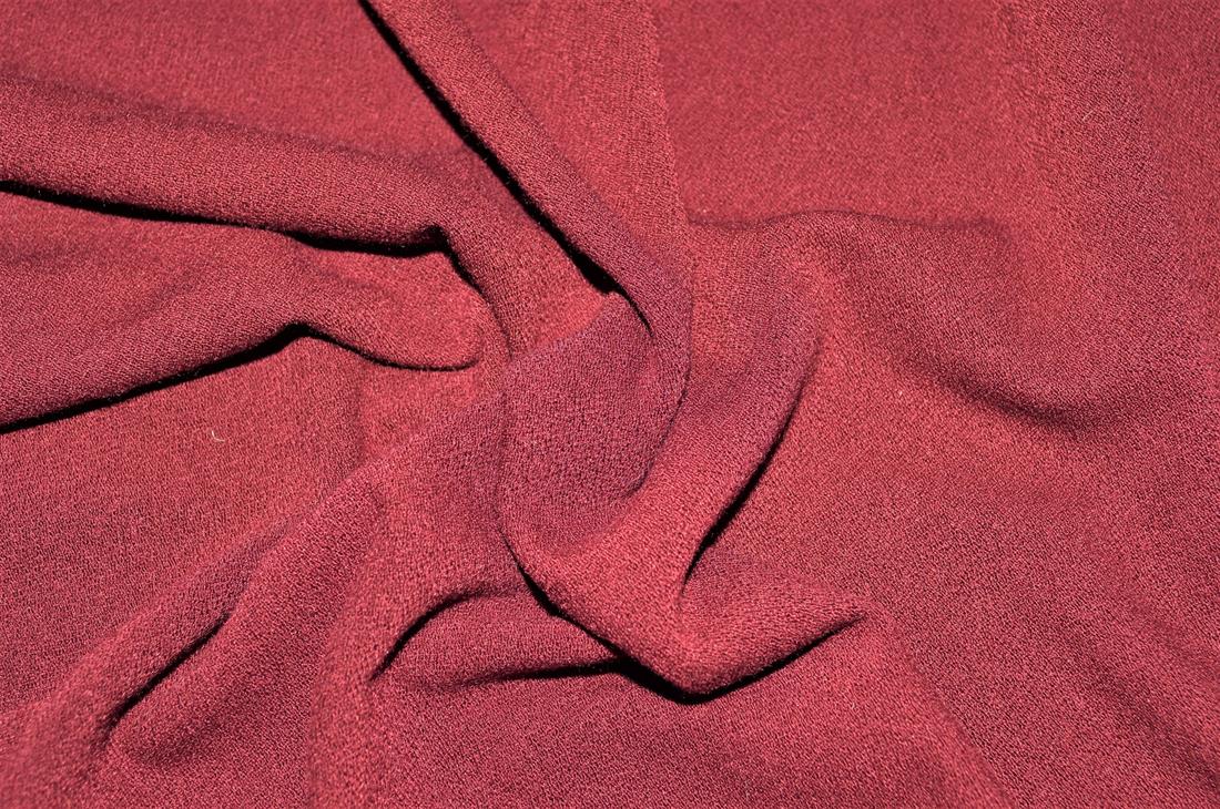 Wine Plain Polyester Fabric