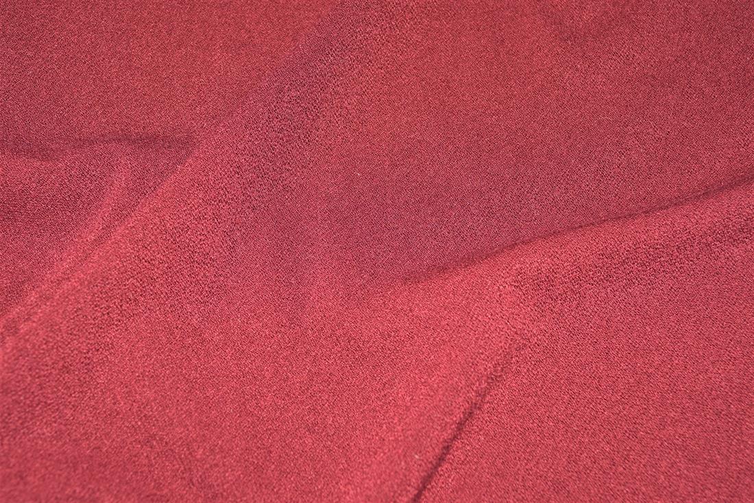 Wine Plain Polyester Fabric
