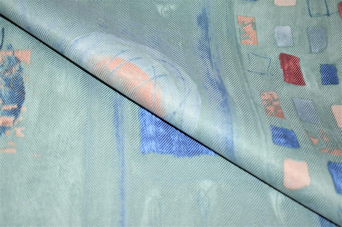Sage Green Printed Polyester Fabric
