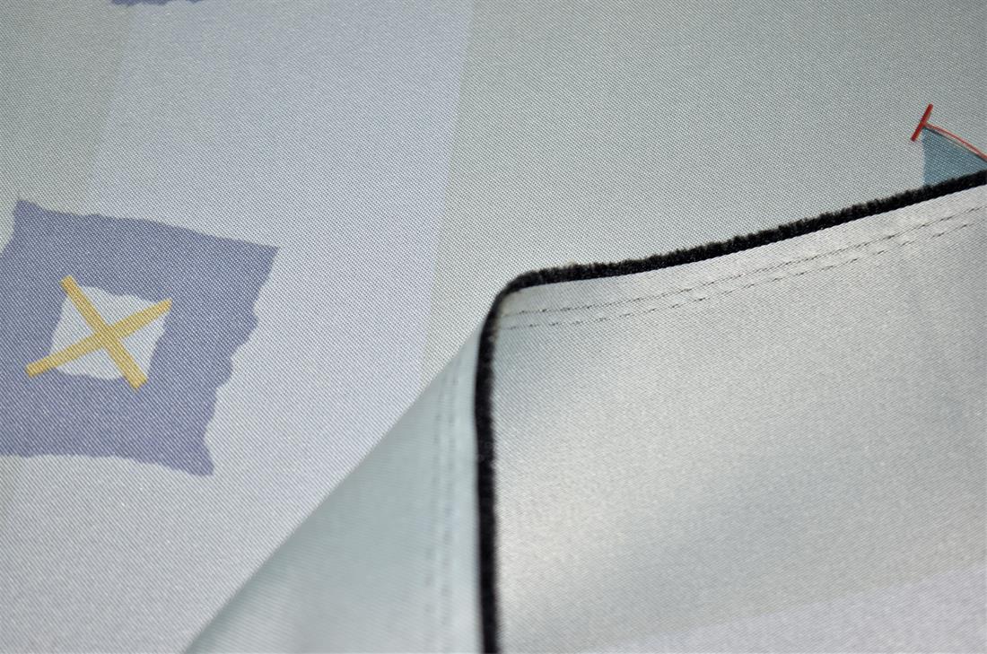 Light Grey Printed Polyester Fabric