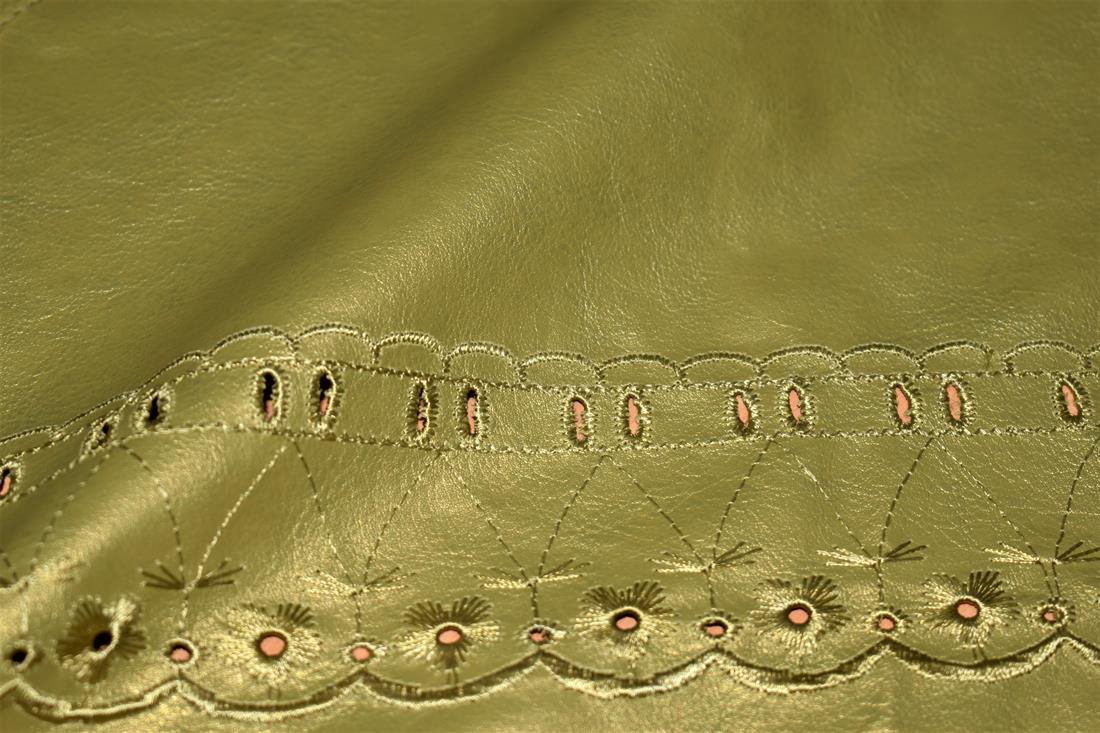 Gold Leather Fabric