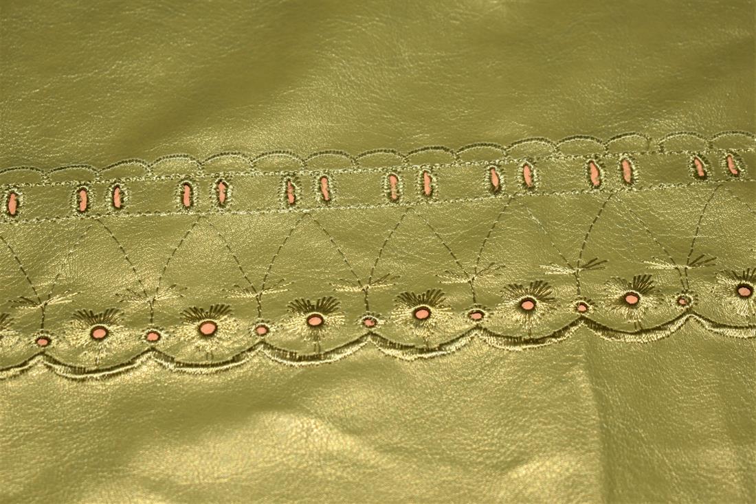Gold Leather Fabric