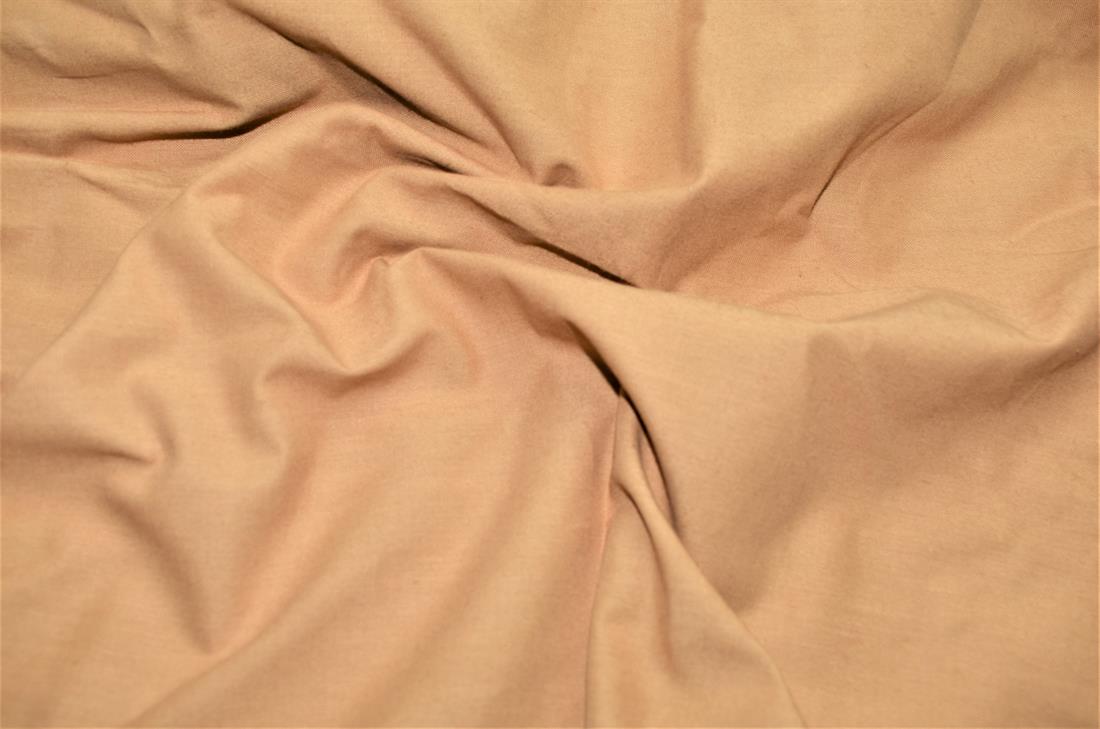 Light Brown Plain Polyester Fabric