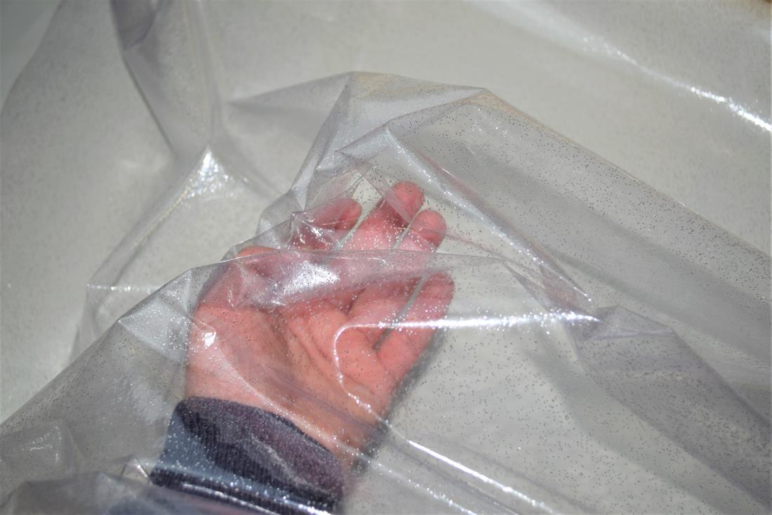 Glitter Clear PVC