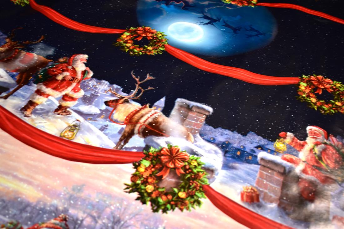 Navy PVC Christmas