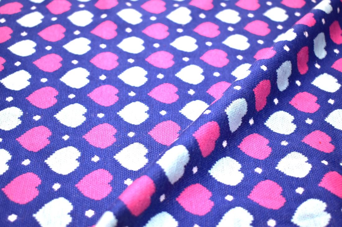 Blue & Pink Ribbing Jersey Tubular