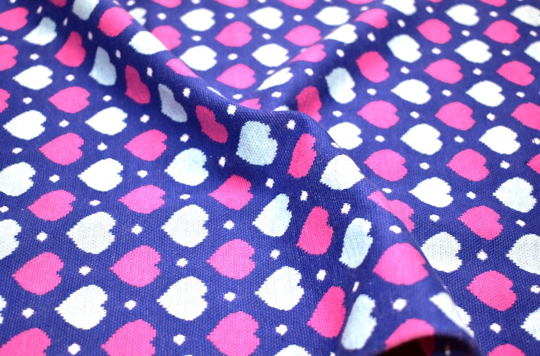 Blue & Pink Ribbing Jersey Tubular