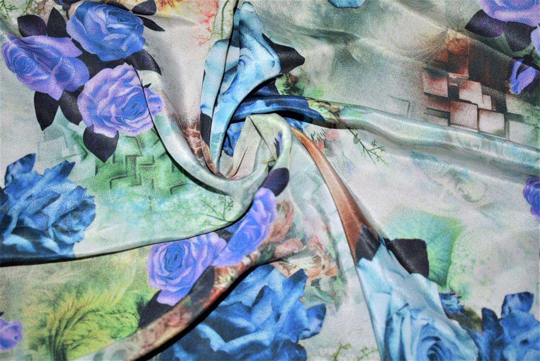 Printed Satin Fabric