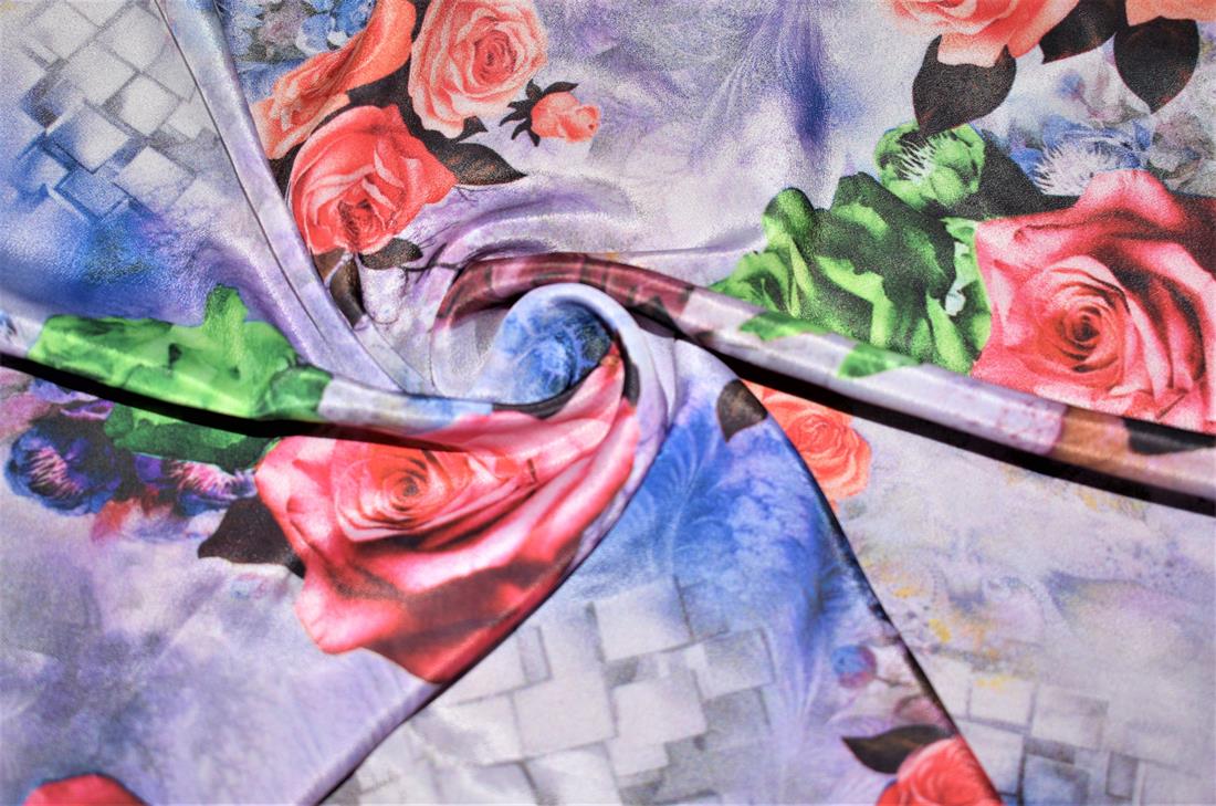 Printed Satin Fabric