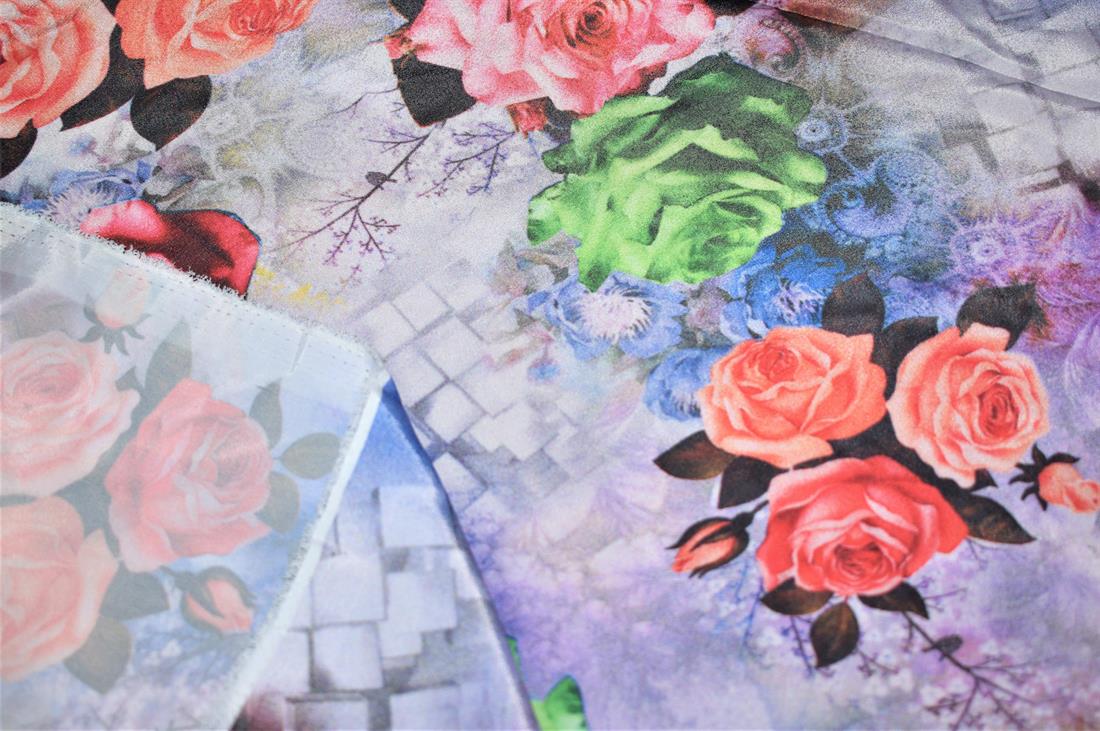 Printed Satin Fabric