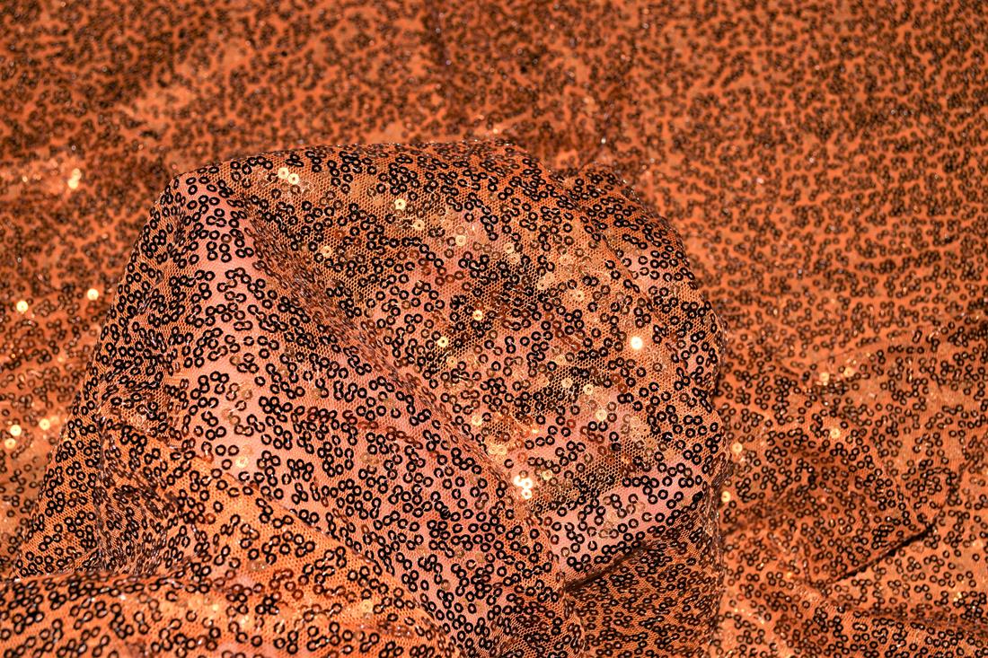 Sequin Sparkly Shiny 3Mm On Net Fabric