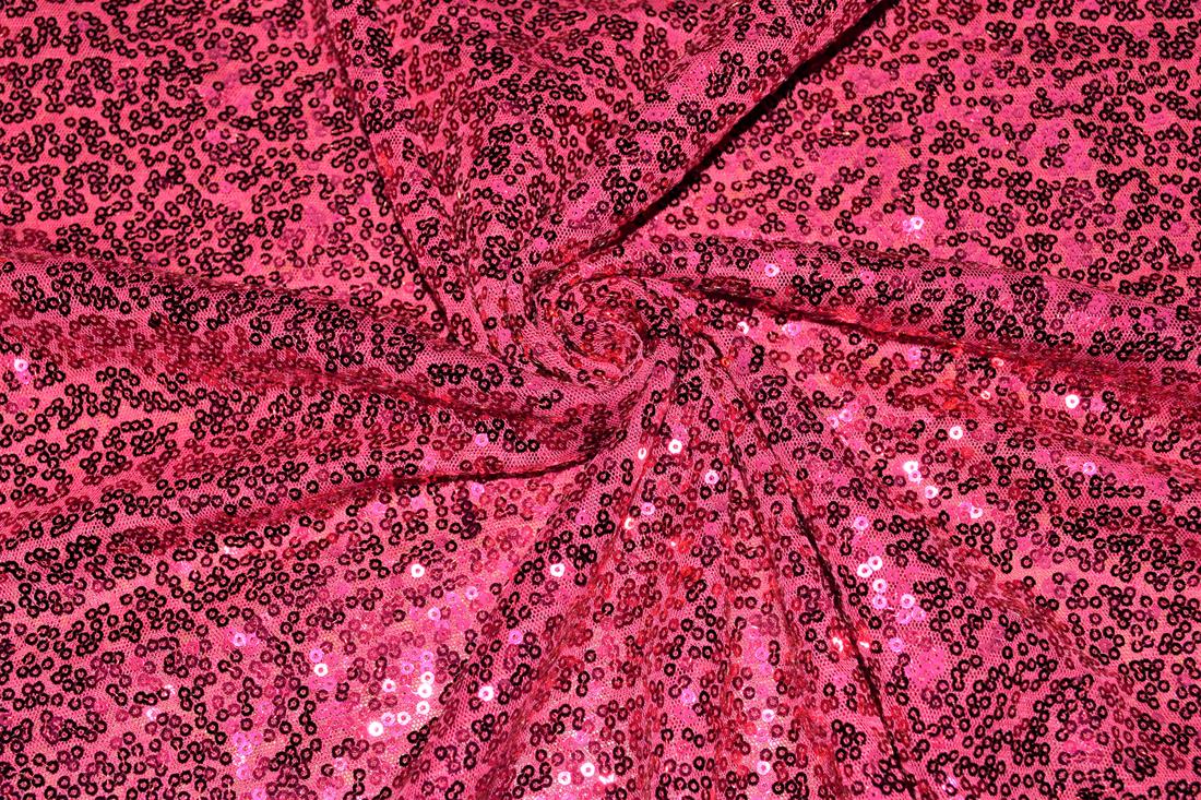 Sequin Sparkly Shiny 3Mm On Net Fabric