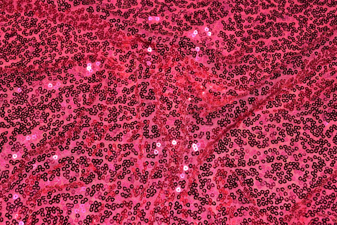 Sequin Sparkly Shiny 3Mm On Net Fabric
