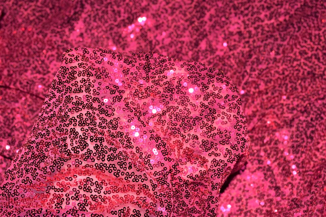 Sequin Sparkly Shiny 3Mm On Net Fabric