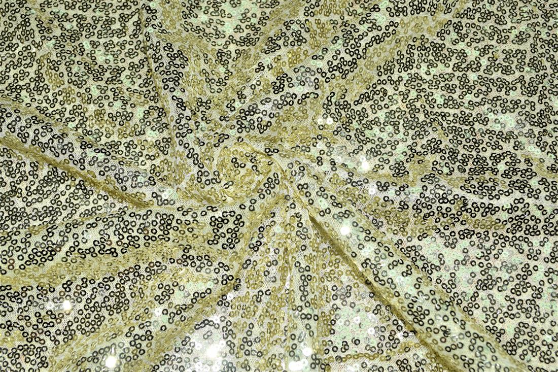 Sequin Sparkly Shiny 3Mm On Net Fabric