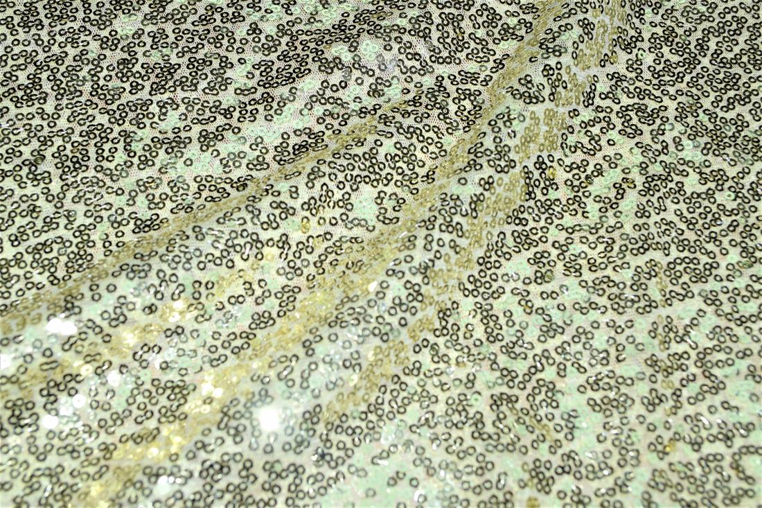 Sequin Sparkly Shiny 3Mm On Net Fabric