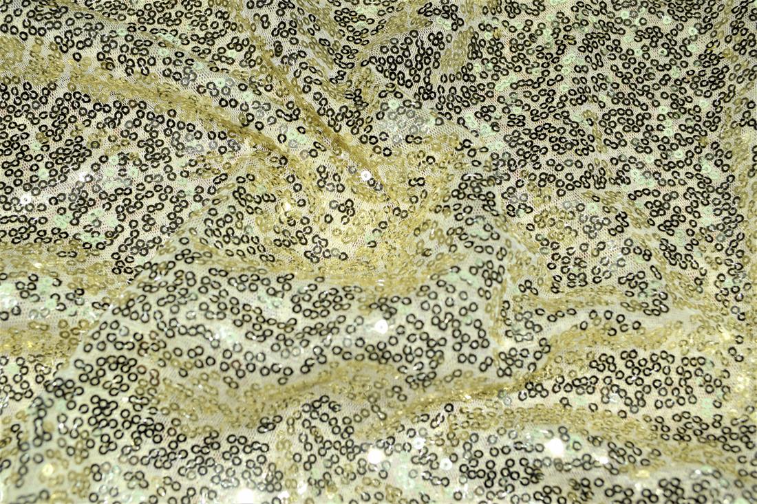 Sequin Sparkly Shiny 3Mm On Net Fabric
