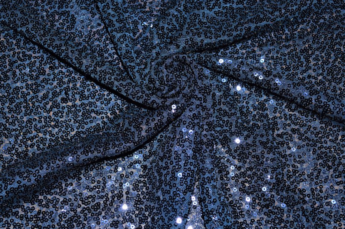 Sequin Sparkly Shiny 3Mm On Net Fabric