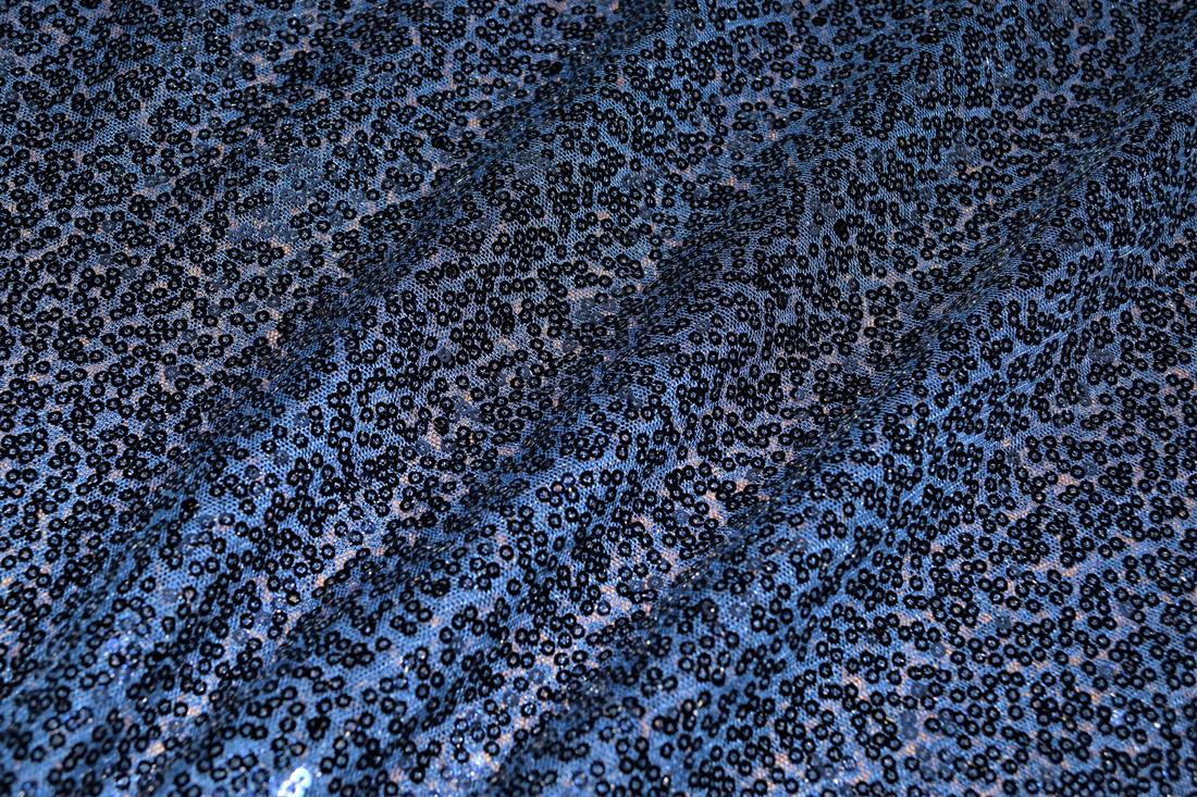 Sequin Sparkly Shiny 3Mm On Net Fabric