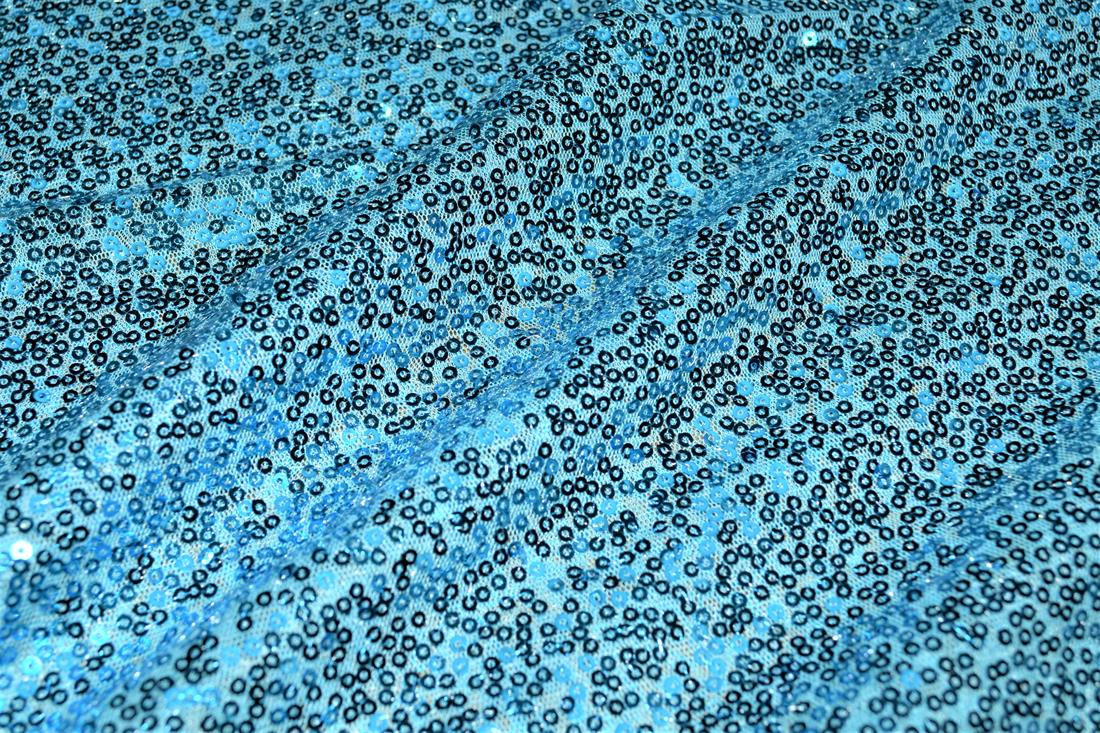 Sequin Sparkly Shiny 3Mm On Net Fabric