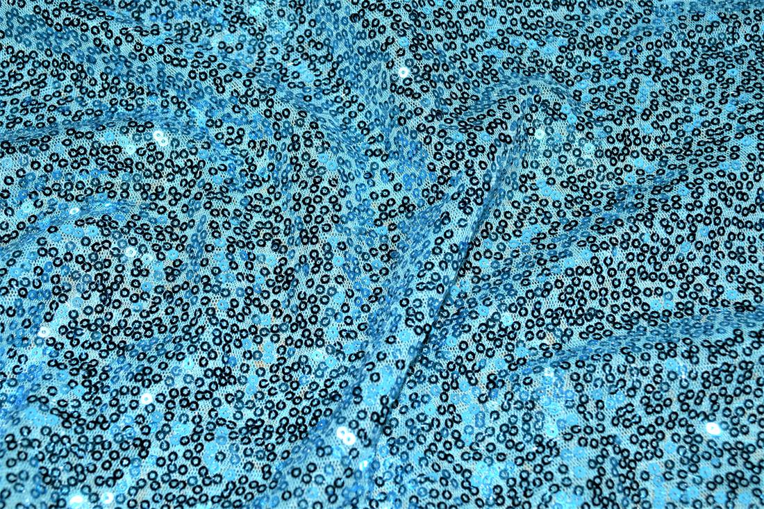Sequin Sparkly Shiny 3Mm On Net Fabric