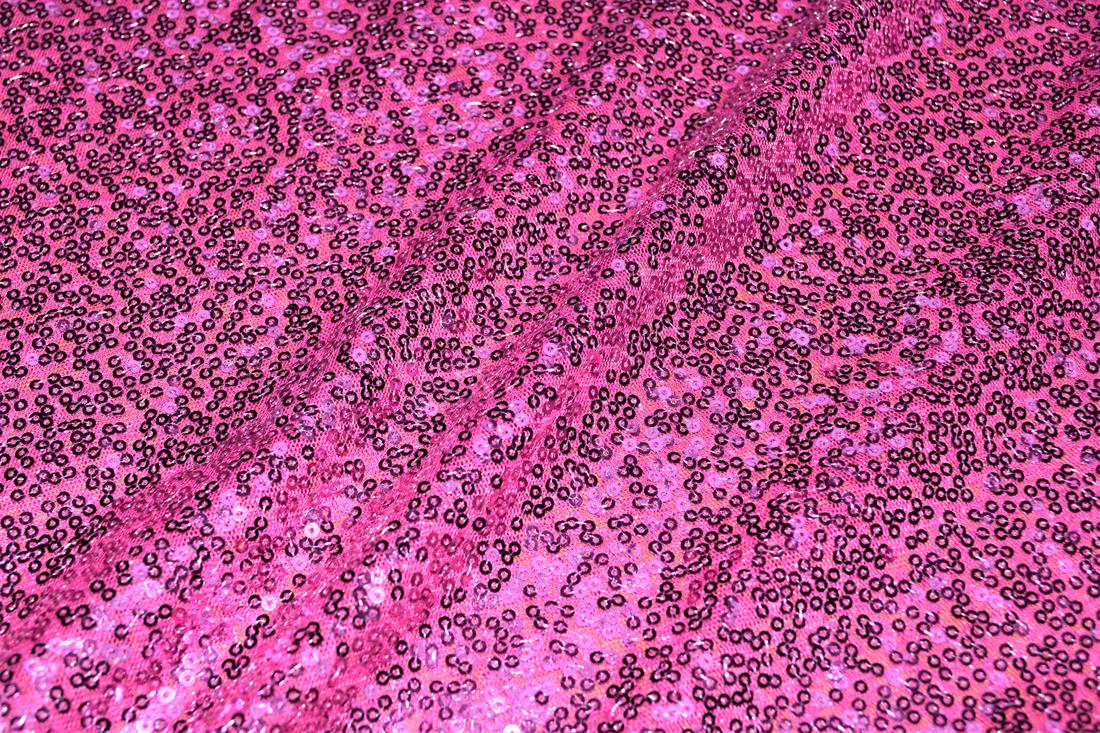 Sequin Sparkly Shiny 3Mm On Net Fabric