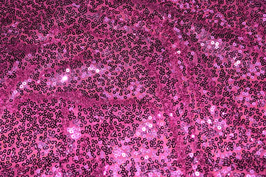 Sequin Sparkly Shiny 3Mm On Net Fabric
