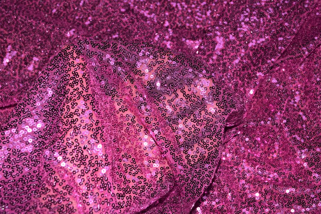 Sequin Sparkly Shiny 3Mm On Net Fabric