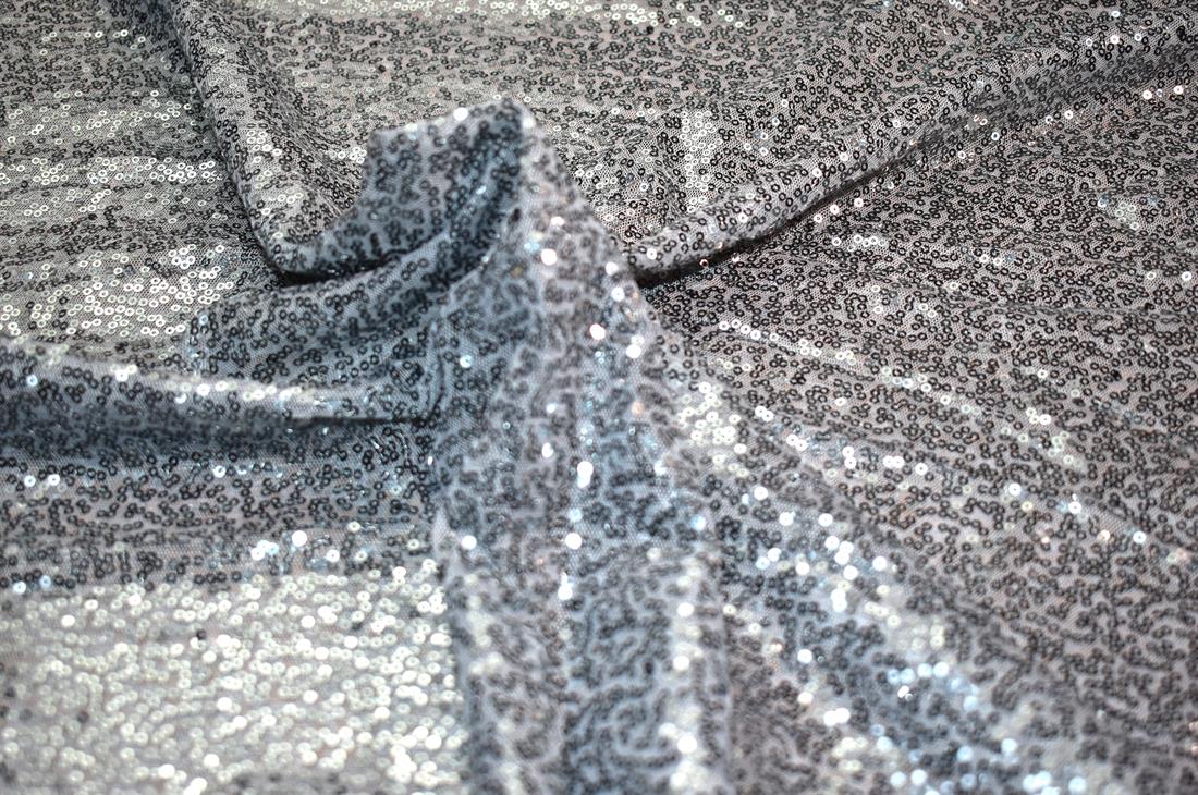 Sequin Sparkly Shiny 3Mm On Net Fabric