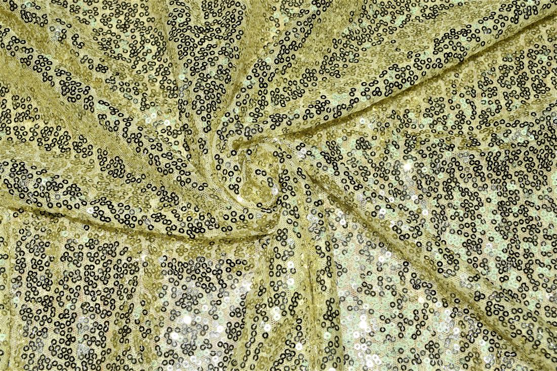 Sequin Sparkly Shiny 3Mm On Net Fabric