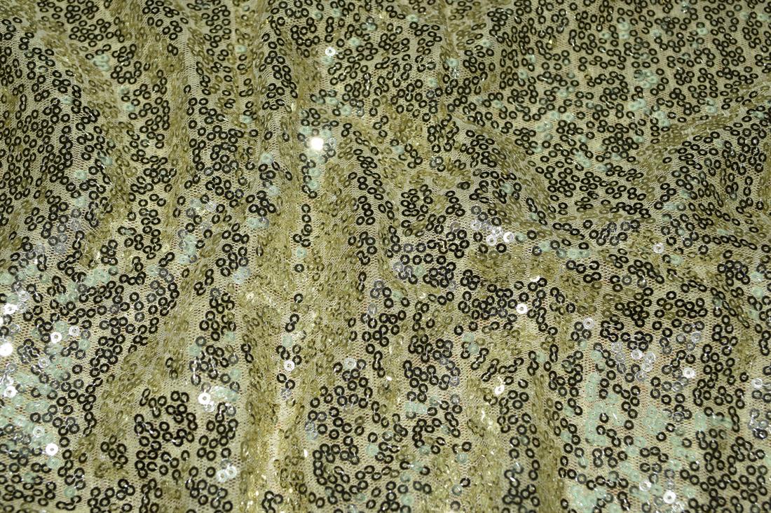 Sequin Sparkly Shiny 3Mm On Net Fabric