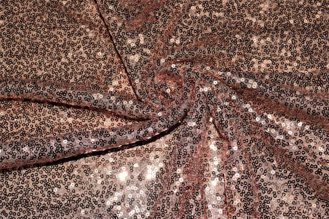 Sequin Sparkly Shiny 3Mm On Net Fabric