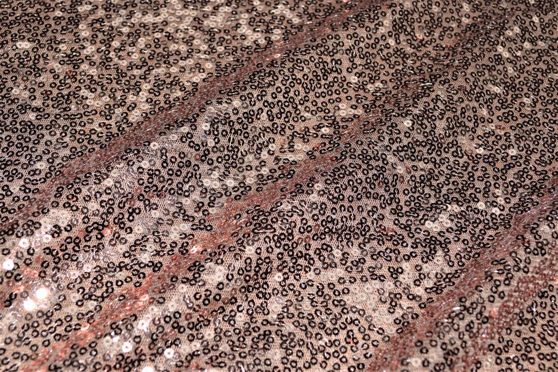 Sequin Sparkly Shiny 3Mm On Net Fabric