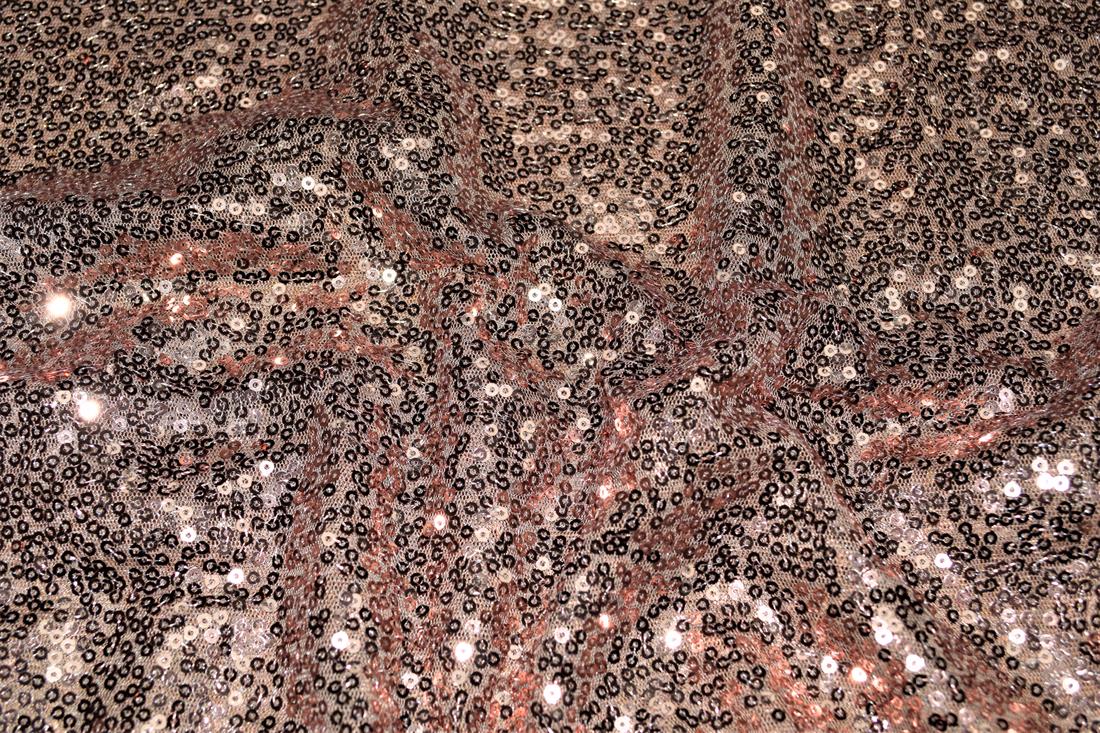 Sequin Sparkly Shiny 3Mm On Net Fabric