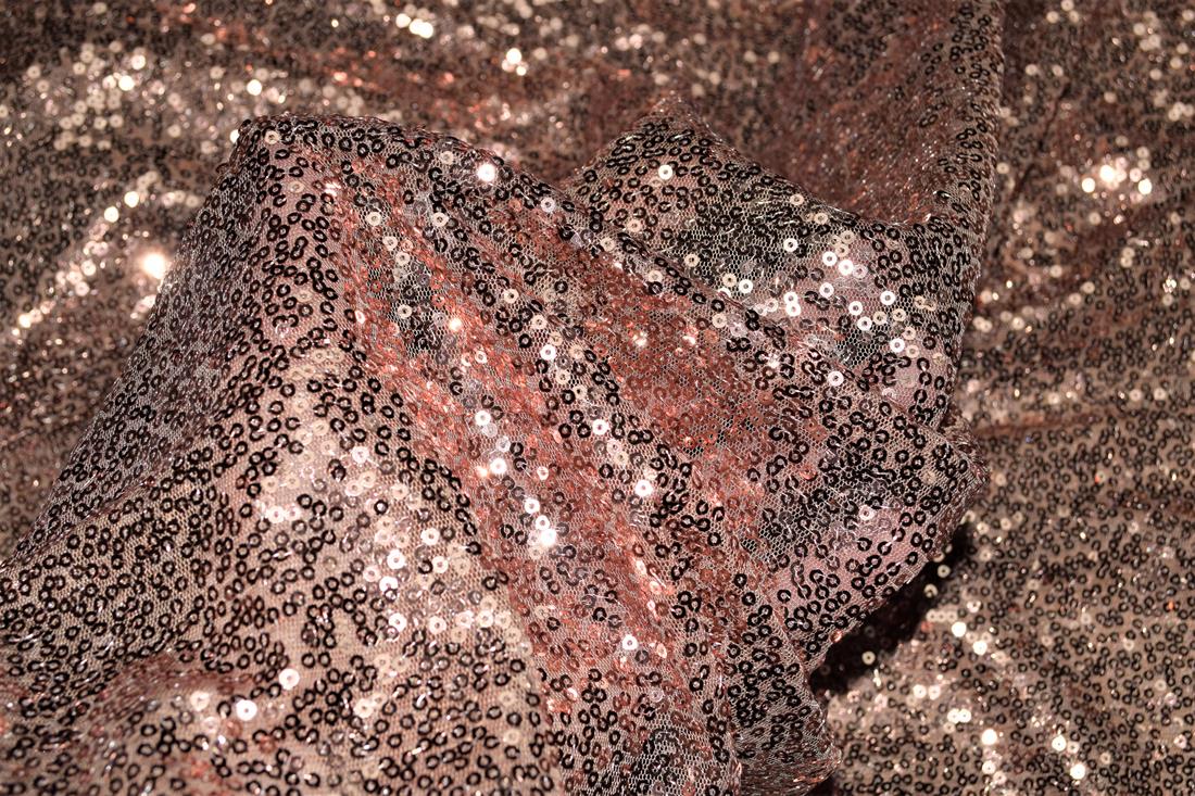 Sequin Sparkly Shiny 3Mm On Net Fabric