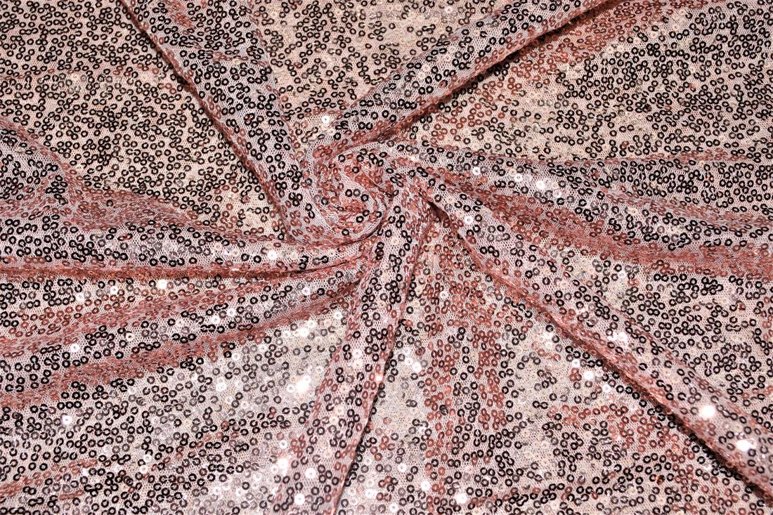 Sequin Sparkly Shiny 3Mm On Net Fabric